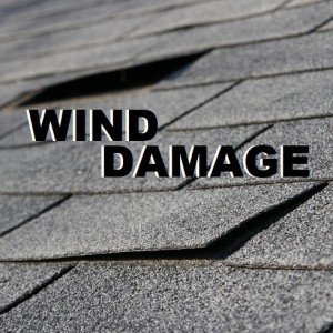 lifted shingles from wind damage